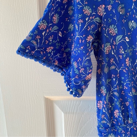 Blue Floral Maxi Dress - Picture 2 of 6